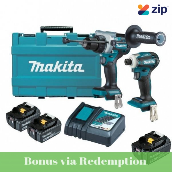 Makita DLX2455T - 18V 5.0Ah Li-ion Cordless Brushless 2 Piece Combo Kit